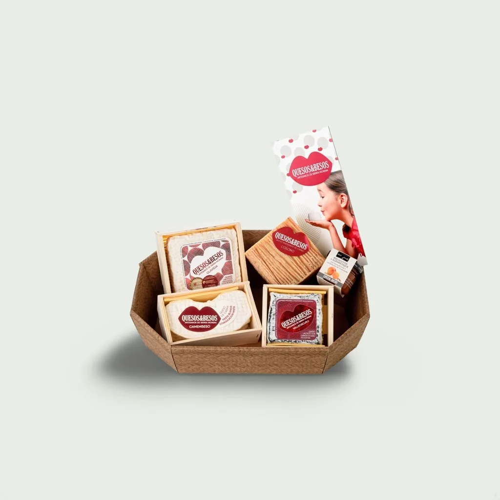 Cesta Gourmet Quesos y Besos
